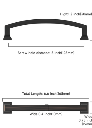 DESIGN3781 Oil Rubbed Bronze Cabinet Pulls