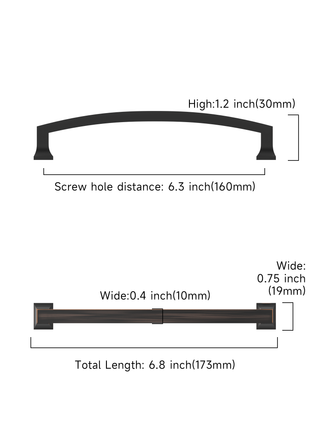 DESIGN3781 Oil Rubbed Bronze Cabinet Pulls
