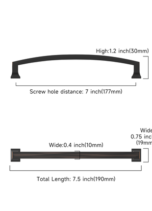 DESIGN3781 Oil Rubbed Bronze Cabinet Pulls