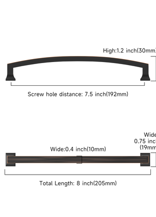 DESIGN3781 Oil Rubbed Bronze Cabinet Pulls