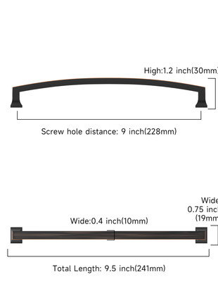 DESIGN3781 Oil Rubbed Bronze Cabinet Pulls