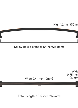 DESIGN3781 Oil Rubbed Bronze Cabinet Pulls