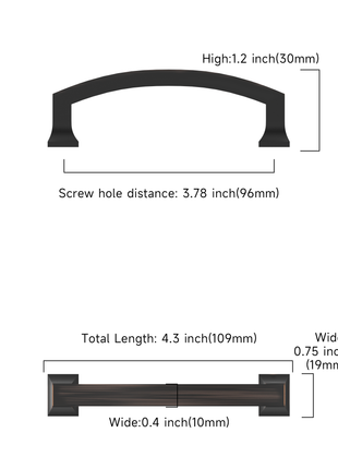 DESIGN3781 Oil Rubbed Bronze Cabinet Pulls