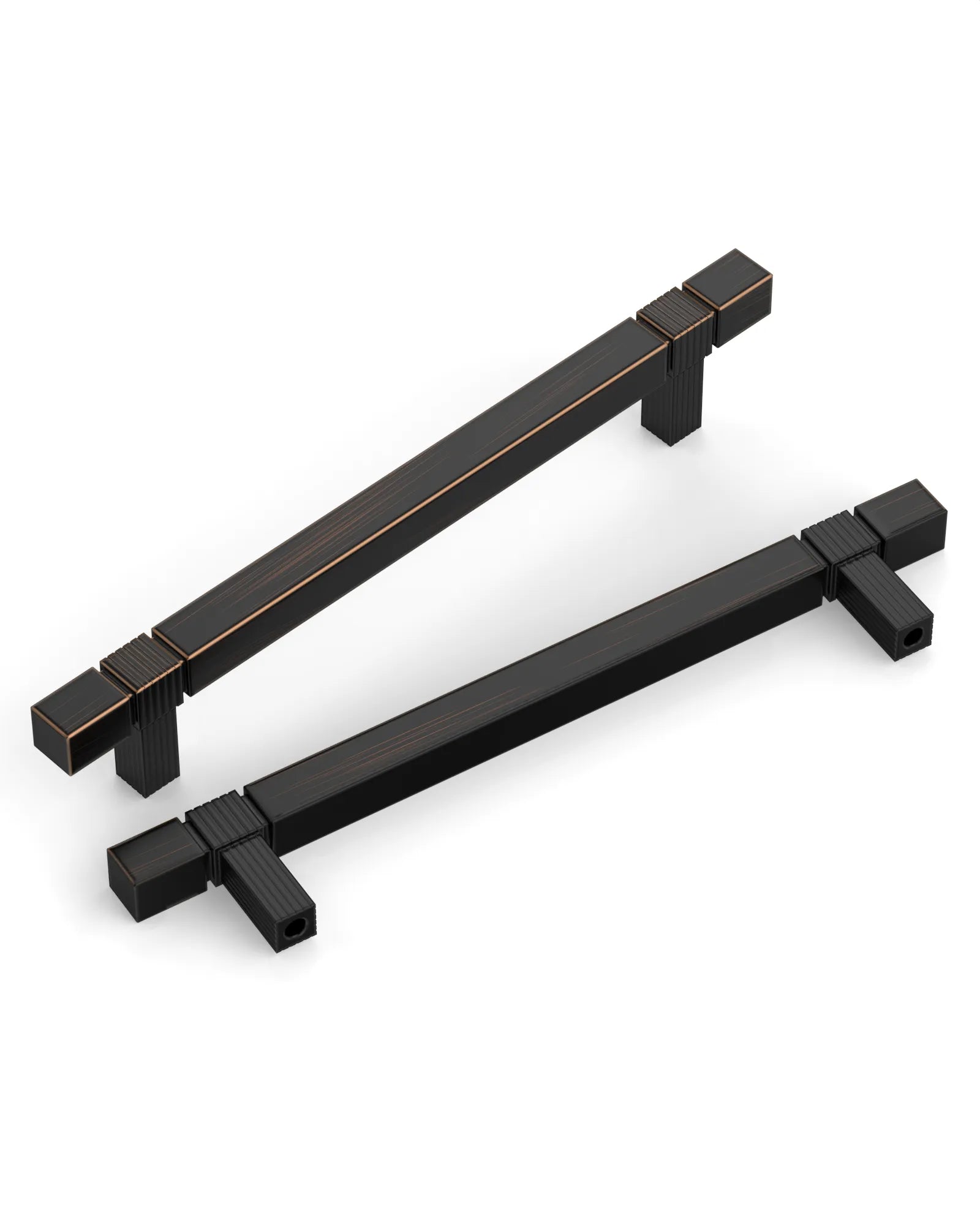 DESIGN3909 Solid Cabinet Pulls – Square Kitchen Handles for Cabinets & Drawers