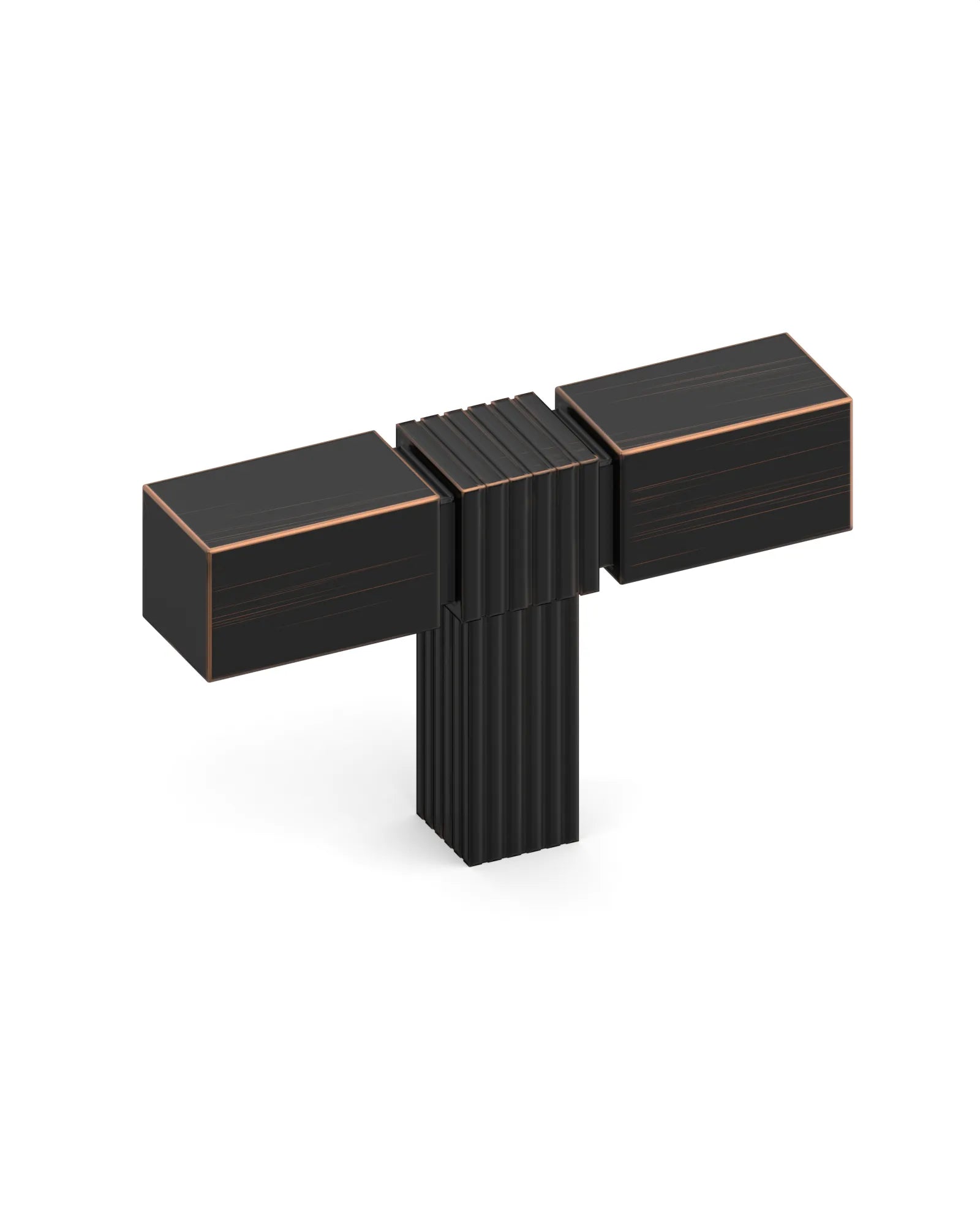 DESIGN3909 Solid Cabinet Knobs – Square Bar Hardware for Drawers, Cupboards & Closets