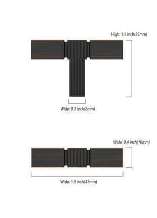 DESIGN3909 Oil Rubbed Bronze Solid Knobs