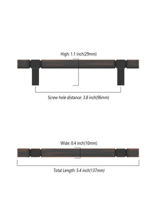 DESIGN3909 Oil Rubbed Bronze Cabinet Pulls