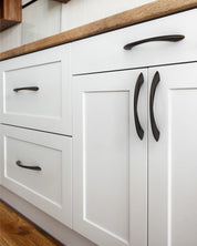 DESIGN2554 Solid Cabinet Pulls – Twisted Bar & Arched Bow Handles for Cabinets & Drawers