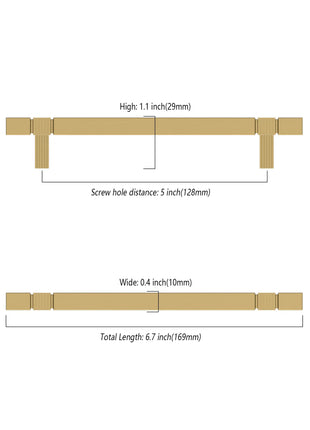DESIGN3909 Champagne Bronze Cabinet Pulls