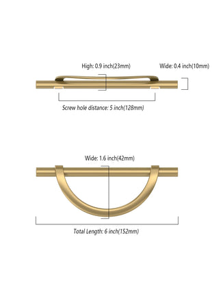 DESIGN3955 Champagne Bronze Cabinet Pulls