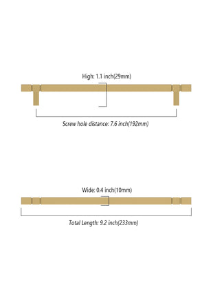 DESIGN3909 Champagne Bronze Cabinet Pulls
