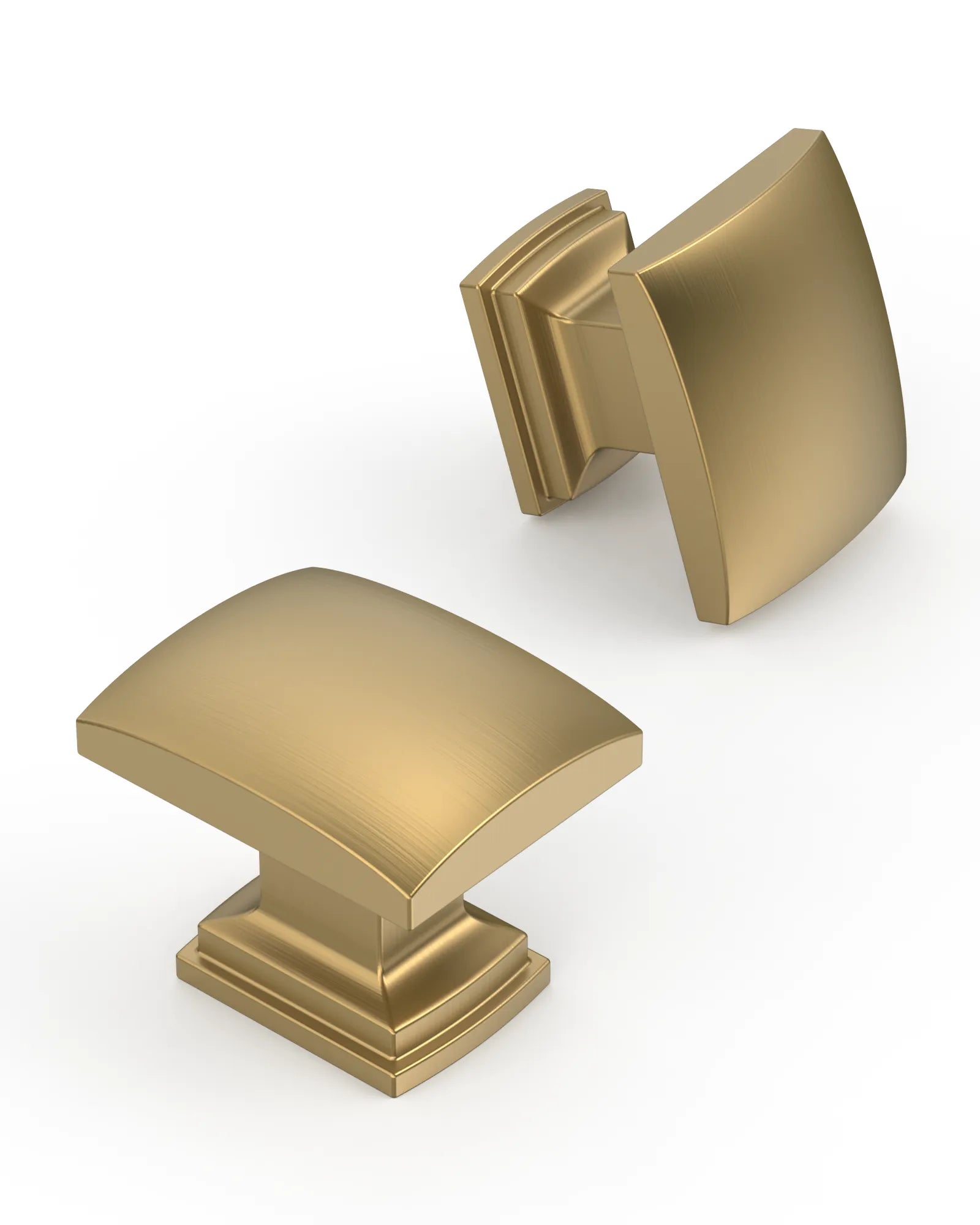 DESIGN2828 Solid Cabinet Knobs – Square Single Hole Knobs for Drawers & Cabinets