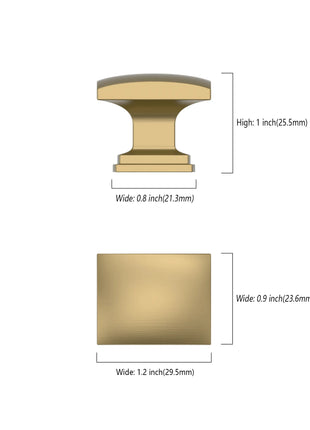 DESIGN2828 Champagne Bronze Solid Knobs