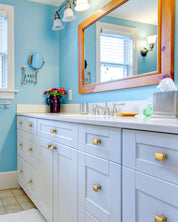 DESIGN2828 Solid Cabinet Knobs – Square Single Hole Knobs for Drawers & Cabinets