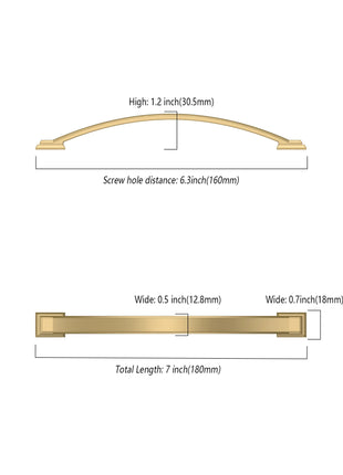 DESIGN3150 Champagne Bronze Solid Handles