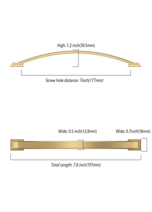 DESIGN3150 Champagne Bronze Solid Handles