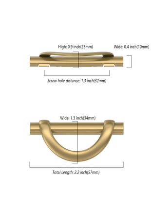 DESIGN3955 Champagne Bronze Cabinet Pulls