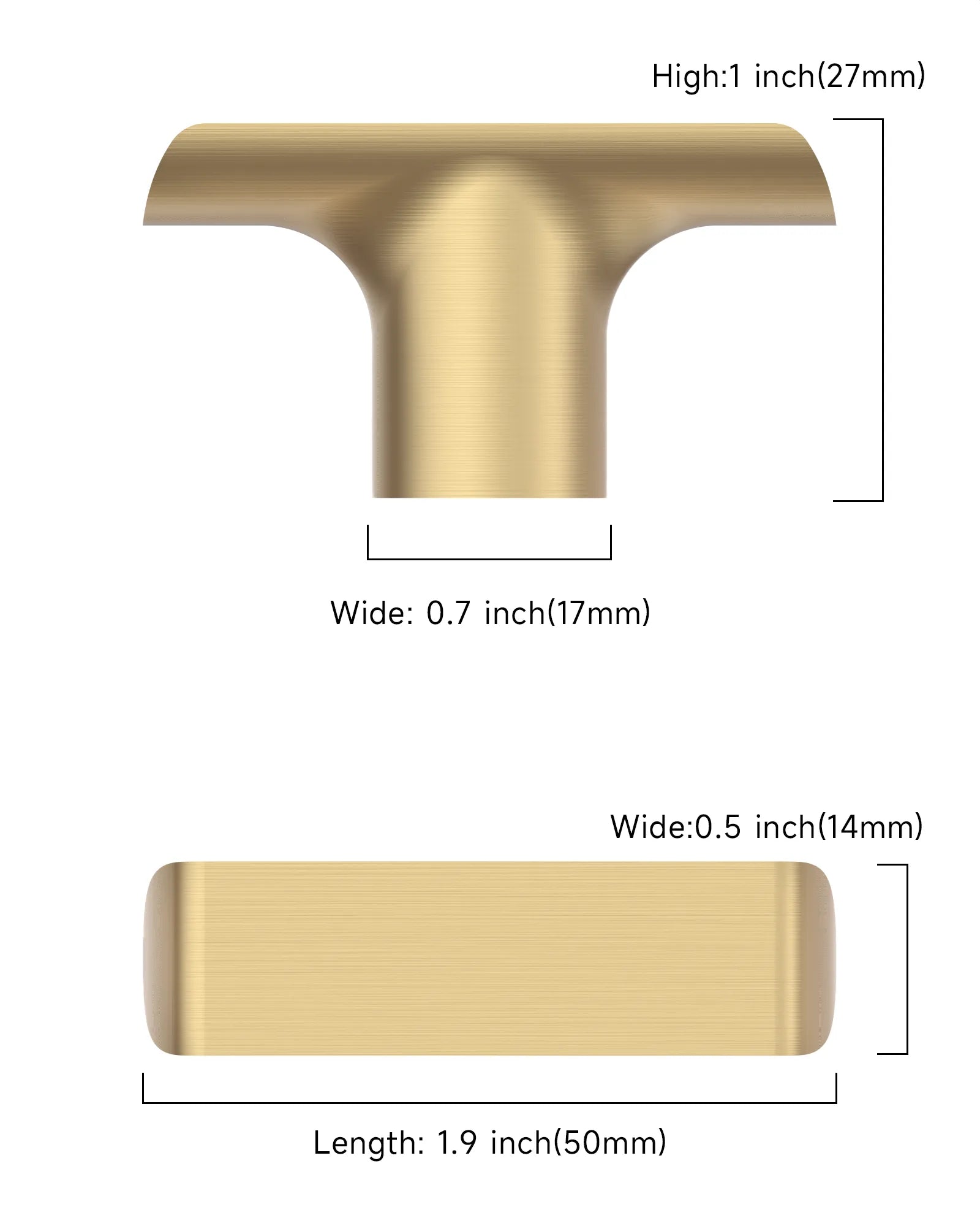 DESIGN3273 Solid Cabinet Knobs – Modern Hardware for Cabinets, Drawers & Closets