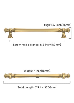DESIGN3768 Champagne Bronze Solid Cabinet Pulls