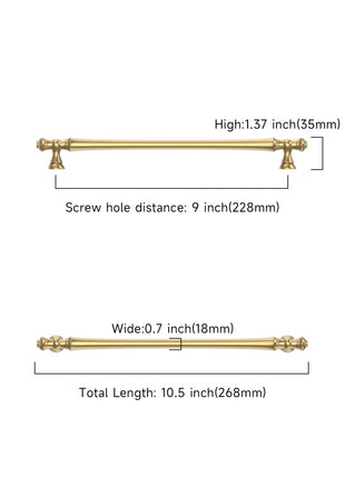 DESIGN3768 Champagne Bronze Solid Cabinet Pulls