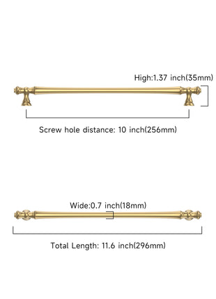 DESIGN3768 Champagne Bronze Solid Cabinet Pulls