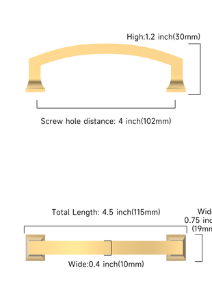 DESIGN3781 Champagne Bronze Cabinet Pulls