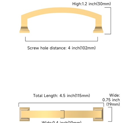 DESIGN3781 Champagne Bronze Cabinet Pulls
