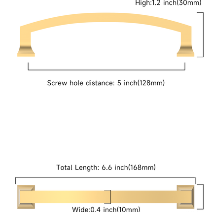 DESIGN3781 Champagne Bronze Cabinet Pulls
