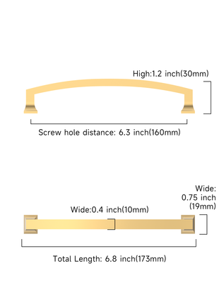 DESIGN3781 Champagne Bronze Cabinet Pulls