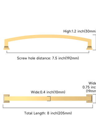 DESIGN3781 Champagne Bronze Cabinet Pulls