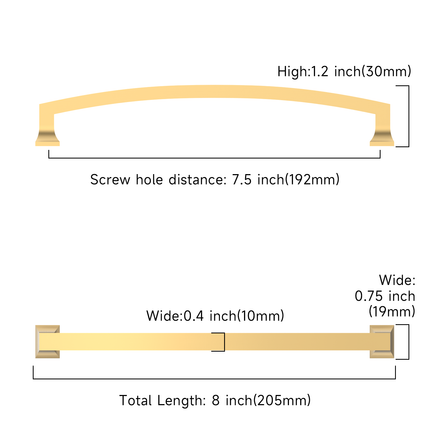 DESIGN3781 Champagne Bronze Cabinet Pulls