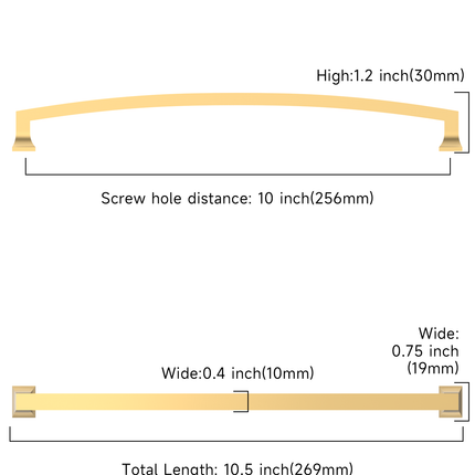 DESIGN3781 Champagne Bronze Cabinet Pulls