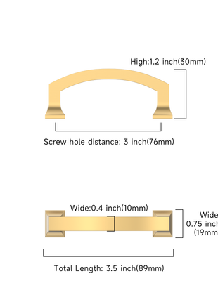 DESIGN3781 Champagne Bronze Cabinet Pulls