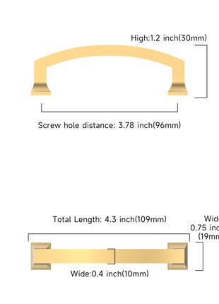 DESIGN3781 Champagne Bronze Cabinet Pulls