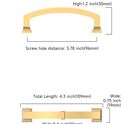 DESIGN3781 Champagne Bronze Cabinet Pulls