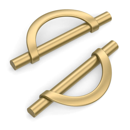 DESIGN3955 Champagne Bronze and Black Cabinet Pulls