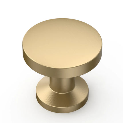 DESIGN2028 Brushed Brass Solid Knobs