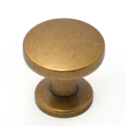 DESIGN2028 Brushed Brass Solid Knobs