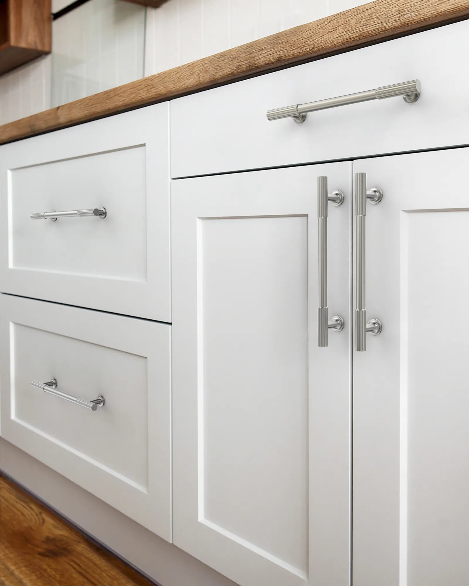 DESIGN2250 Solid Cabinet Handles – Modern Pulls for Cabinets, Drawers & Closets