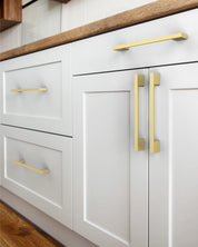 DESIGN2008 Solid Cabinet Handles – Modern Rectangle Pulls for Cabinets, Drawers & Closets