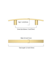 DESIGN3046 Solid Cabinet Handles | Sleek, Durable, and Easy to Install for Cabinets, Drawers & Closets