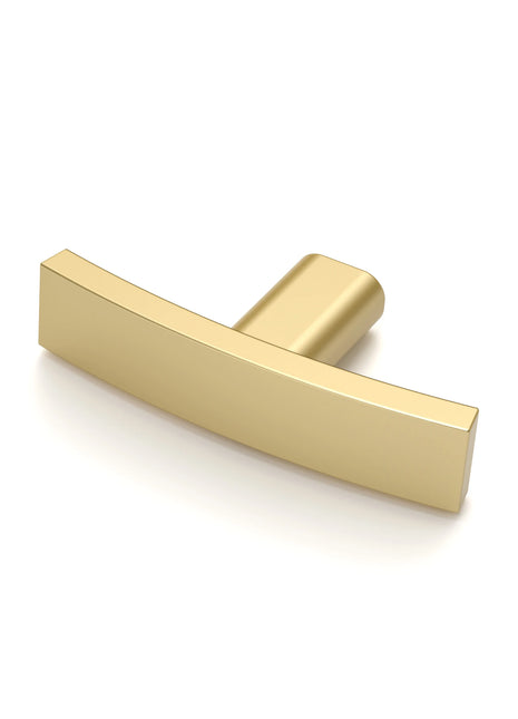 DESIGN3046 Brushed Gold Solid Knob