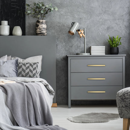 DESIGN3046 Brushed Gold Solid Handles