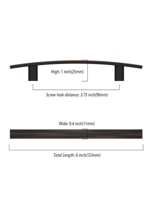 DESIGN3046 Oil Rubbed Bronze Solid Handles
