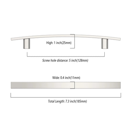 DESIGN3046 Brushed Gold Solid Handles