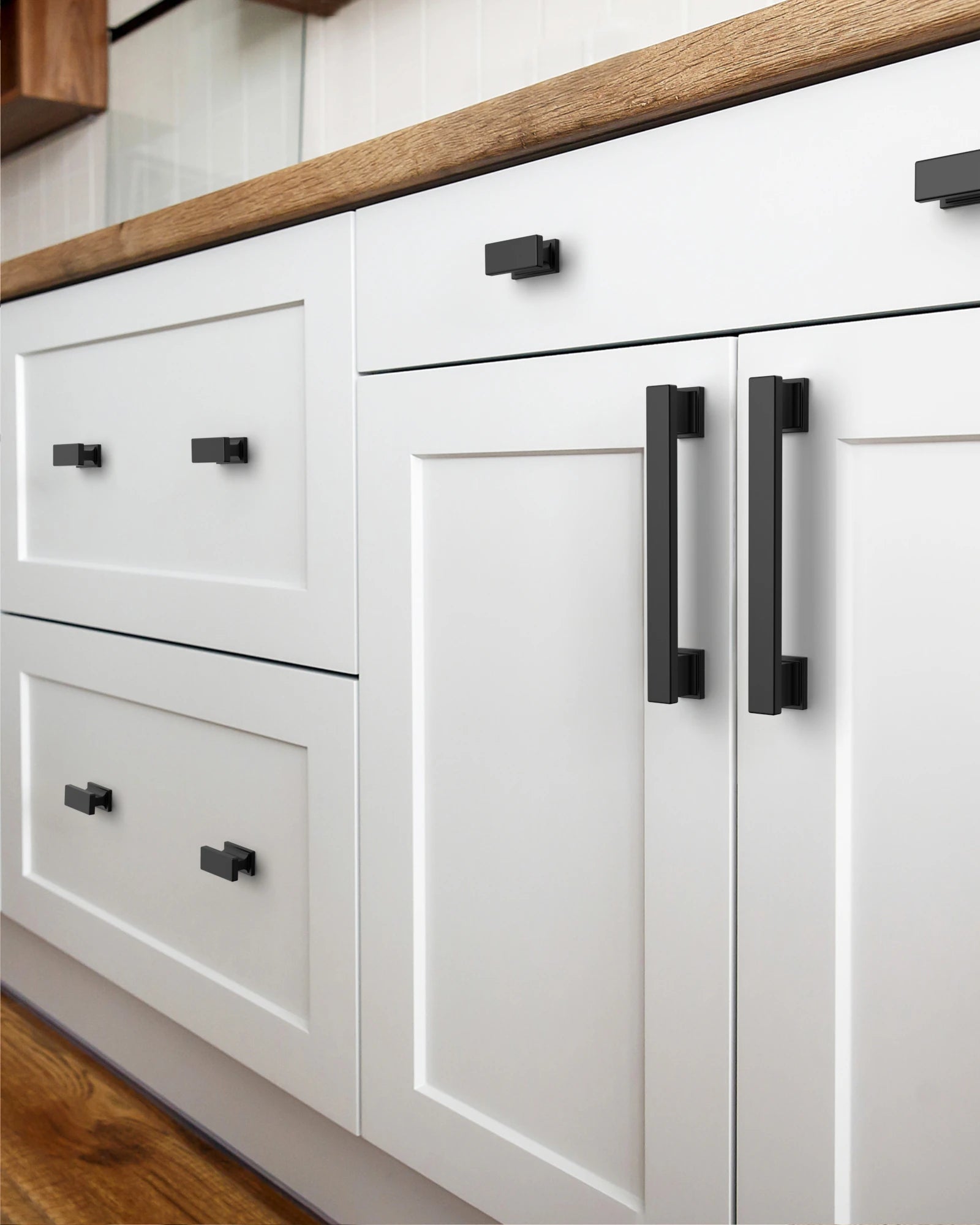 Amerdeco 10 Pack Polished Chrome Cabinet Pulls 5 Inch(128mm) Hole Center Cabinet Hardware Kitchen Cabinet Handles for Bathroom Drawer Pulls Dresser