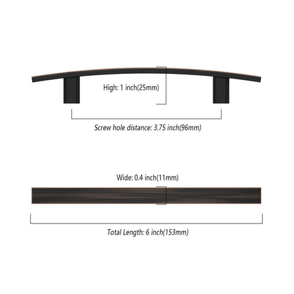 DESIGN3046 Brushed Gold Solid Handles