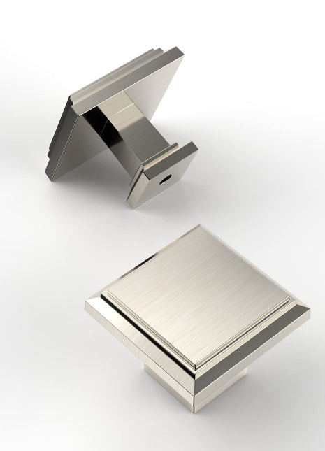 DESIGN2044 Brushed Satin Nickel Solid Knobs