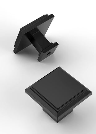 DESIGN2044 Matte Black Solid Knobs