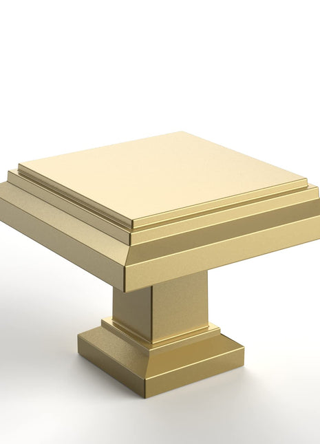 DESIGN2044 Brushed Gold Solid Knobs